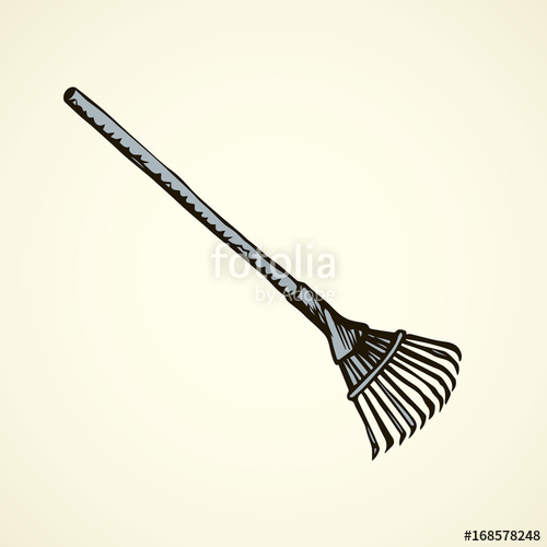 500x500 Fan Rake Vector Drawing Stock Image And Royalty Free Vector