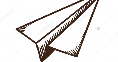 471x250 Airplane Line Small Drawing Clipart Color Scale Art Cartoon Easy