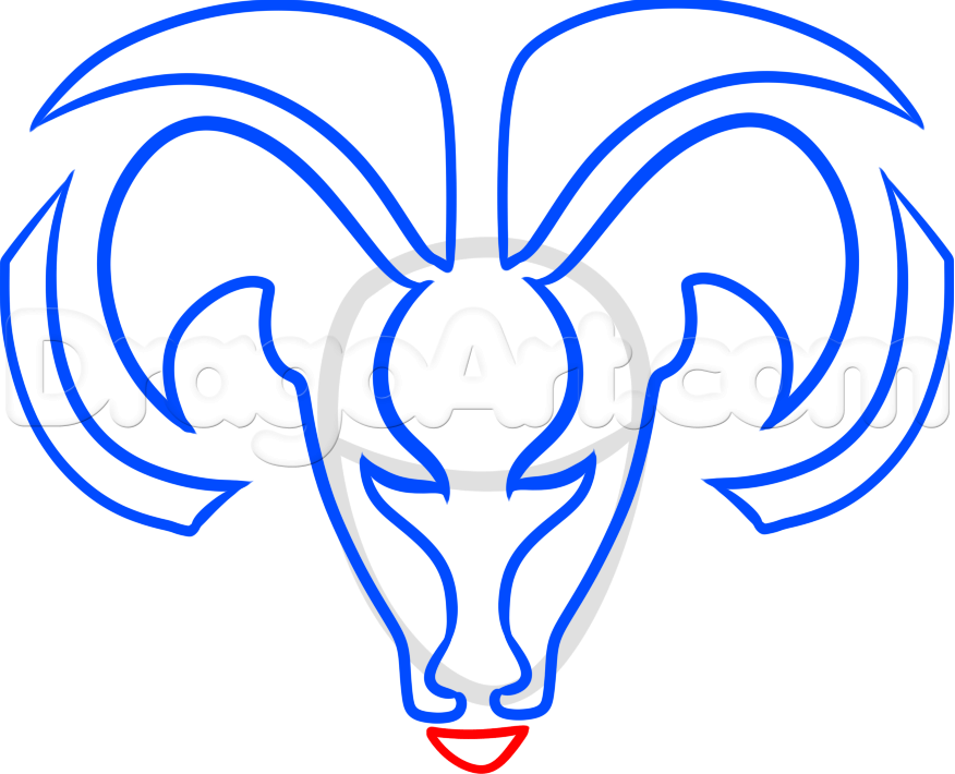 876x710 Step How To Draw The Dodge Ram Logo