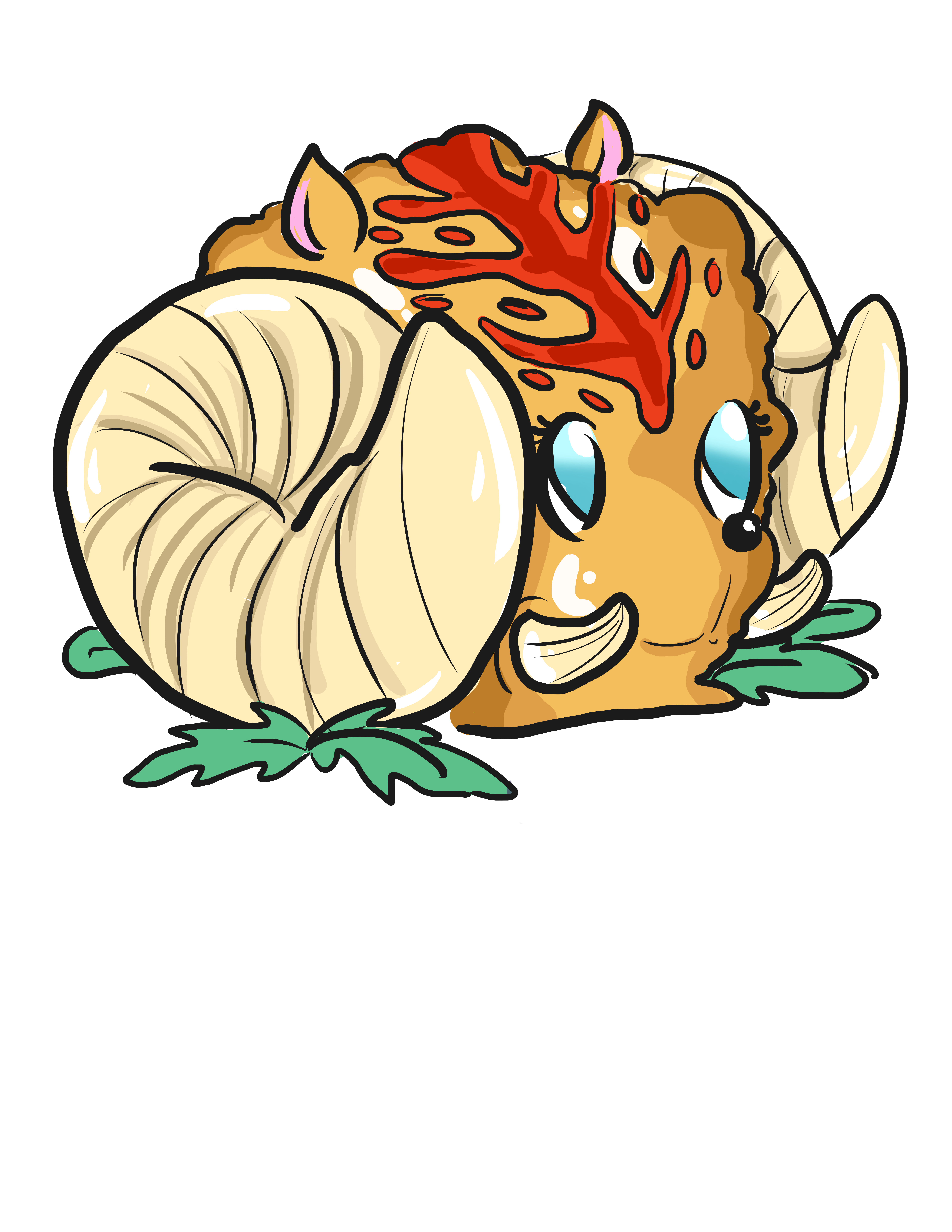 6375x8250 Chicken Ram Drawing