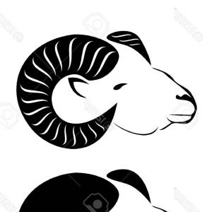 300x300 Ram Head Drawing Line Work Vector Lazttweet