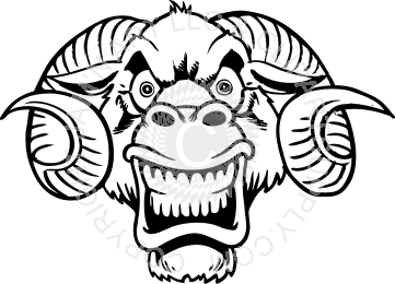 361x260 Ram Head With Teeth