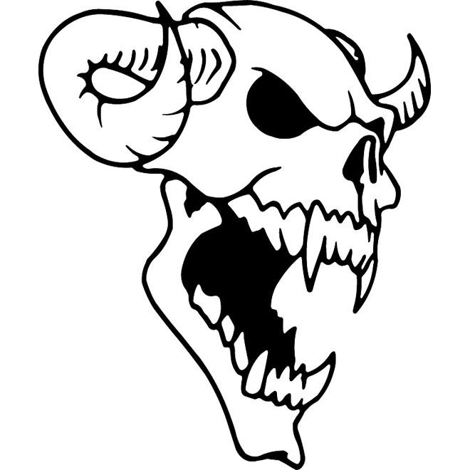 660x660 Ram Skull Decal Your Way Custom Decals And Tees