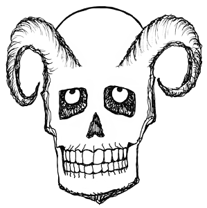 299x300 Ram Skull
