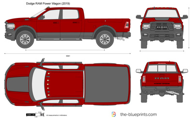400x243 Dodge Ram Power Wagon Vector Drawing
