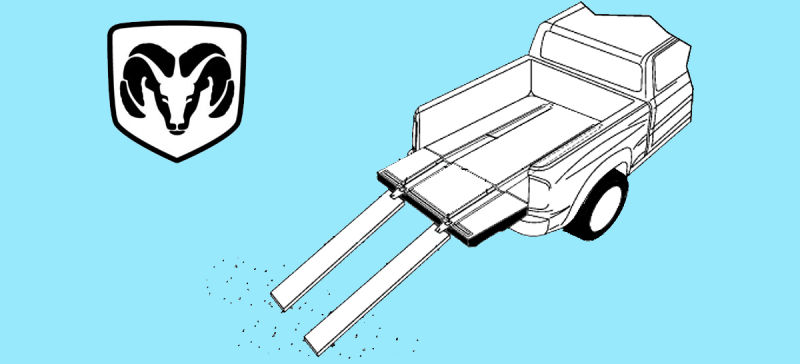 800x364 Ram Is Working On Retractable Ramps For Their Pickup Truck Beds