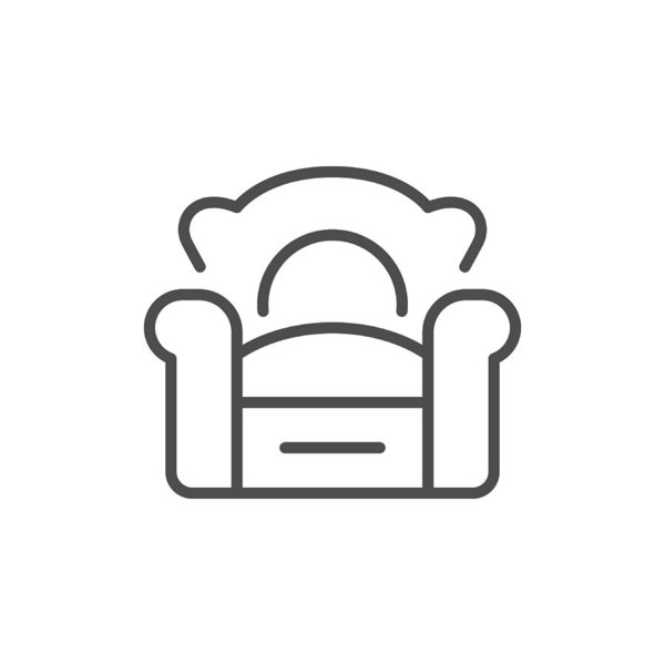 600x600 Armchair Line Icon Art Print