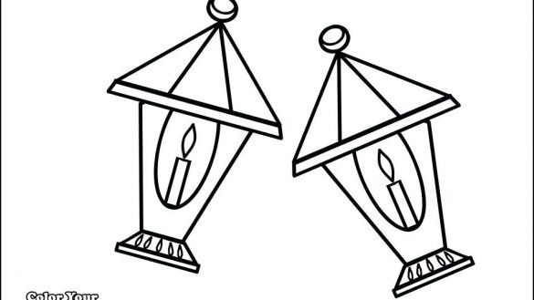 585x329 Fanoos Ramadan Coloring Pages Wish Top For Toddlers