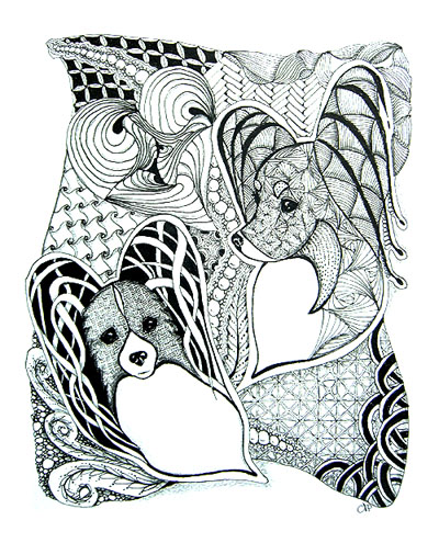 400x495 studio l'image dog art, sculpture and figurines