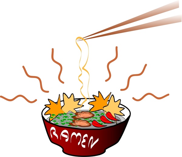 600x518 Ramen Free Vector In Open Office Drawing
