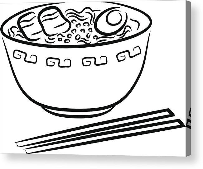 651x543 Ramen Noodle Acrylic Print