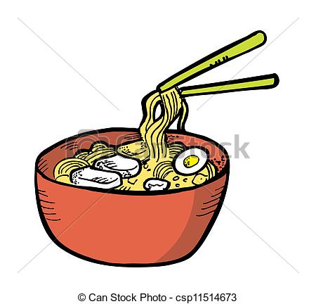 450x432 Ramen In Doodle Style