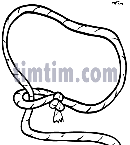 448x501 Free Drawing Of Lasso Blank Bw From The Category Farm Animals
