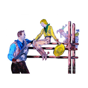 300x300 On The Ranch White Drawing