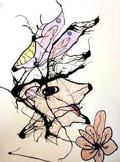 236x318 room art! fun with blown ink drawings!