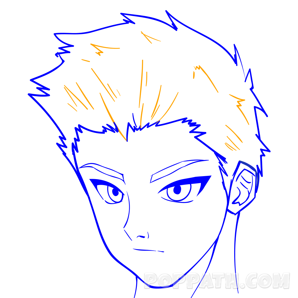 1000x1000 How To Draw A Young Man Pop Path