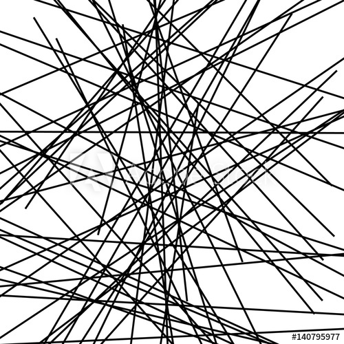 500x500 Random Chaotic Lines Abstract Geometric Pattern Texture Modern