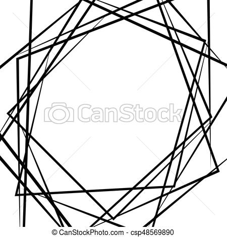 450x470 Random Chaotic Lines Abstract Texture, Pattern In Square Format