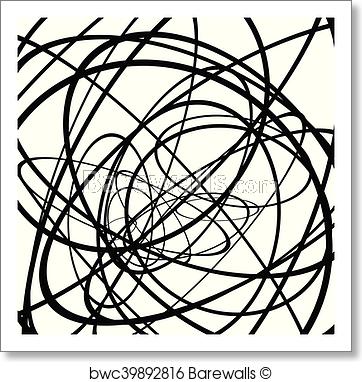 362x382 Random Circles, Ovals Forming Squiggly Lines Abstract Artistic