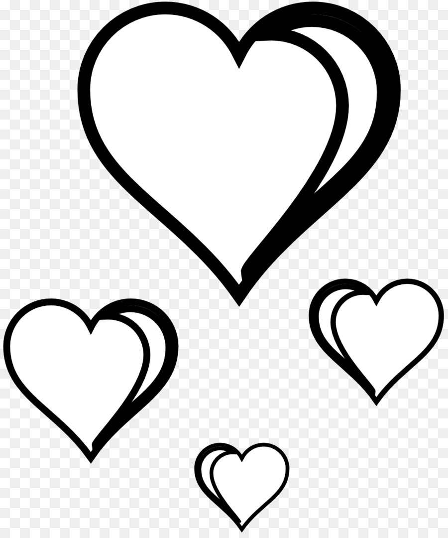 900x1080 Heart Line Drawing Clip Art