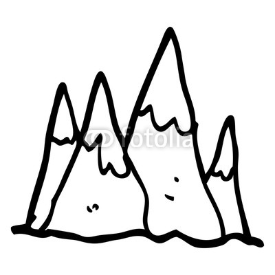400x400 Line Drawing Cartoon Mountain Range Buy Photos Ap Images