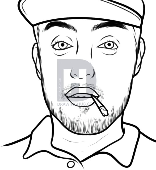 661x720 how to draw mac miller, mac miller, step