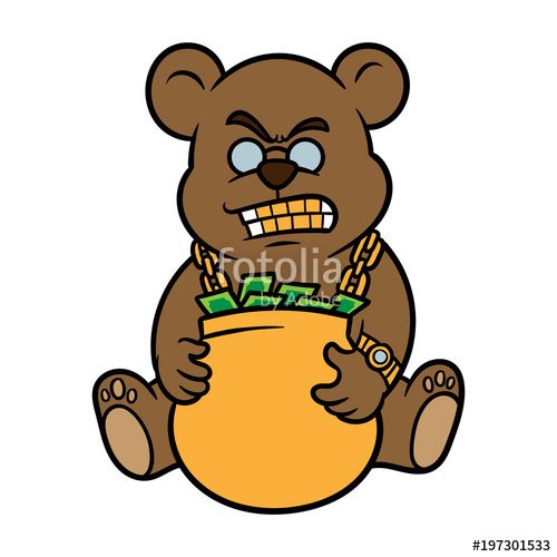 500x500 Cartoon Rapper Bear Stock Image And Royalty Free Vector