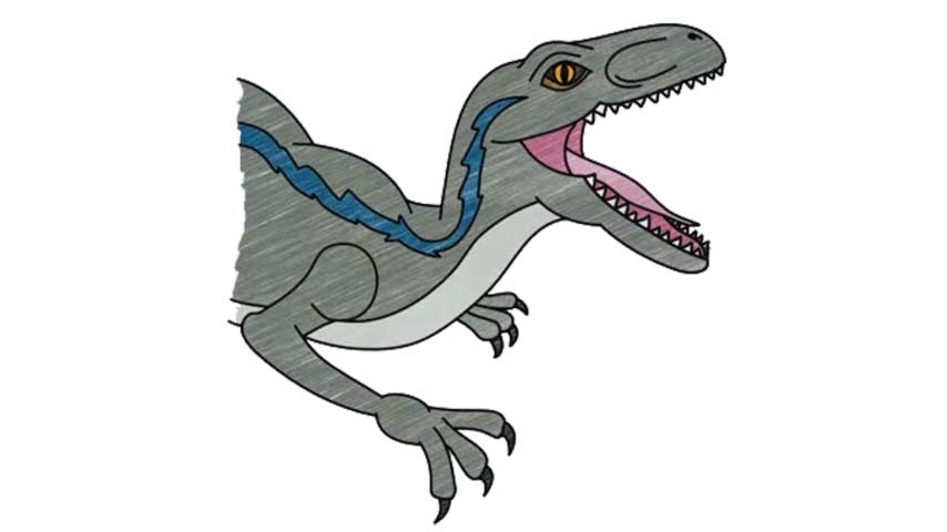 854x480 How To Draw Blue Raptor Jurassic World