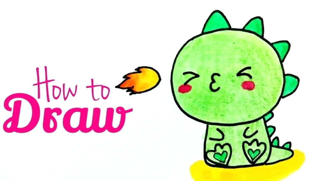 1084x610 T Rex Cartoon Drawing