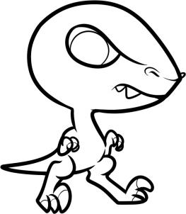 263x302 How To Draw How To Draw A Raptor For Kids