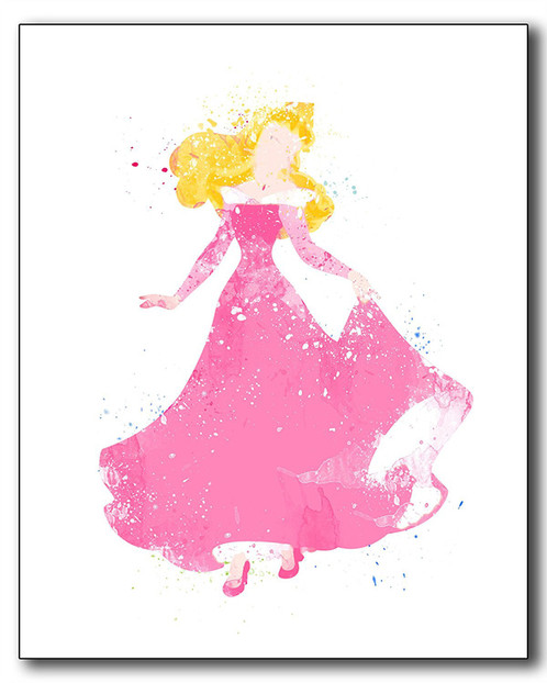 498x622 Disney Princess Watercolor Prints