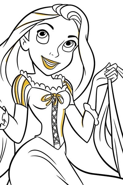 400x600 Rapunzel Cinderella Coloring Book Ideas And Designs