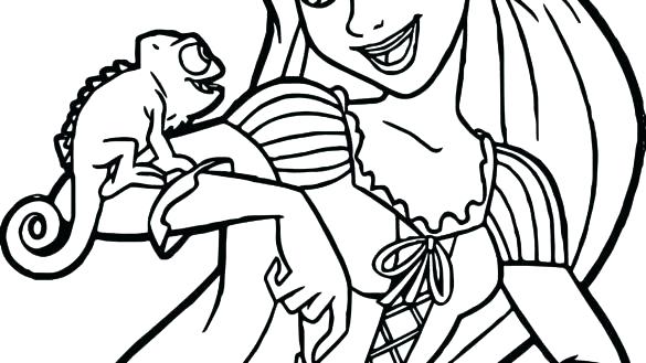 585x329 Rapunzel Colouring Pages Pdf Coloring Online Tangled Pictures