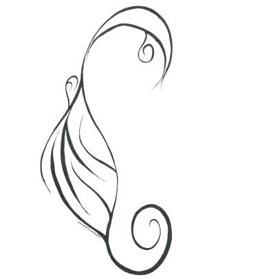 375x406 Seahorse How To Draw Seahorse Drawing Tutorial