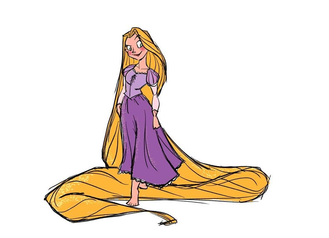 1080x781 disney drawing rapunzel princess rapunzel of corona disney