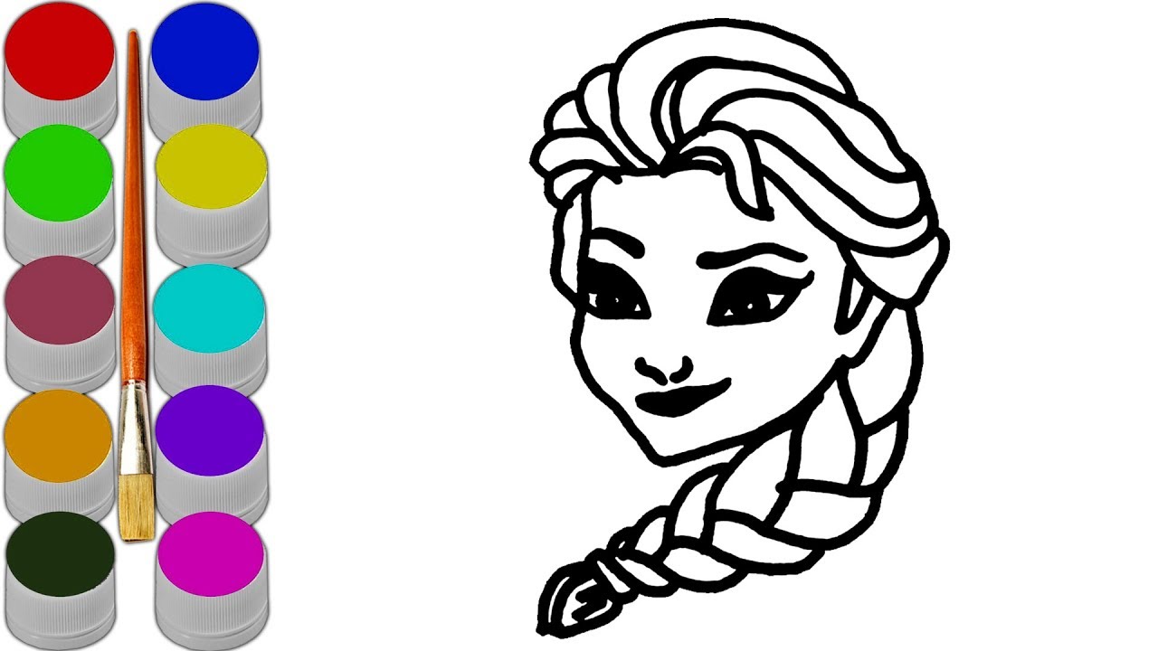 1280x720 Learn And Teach Colours For Kids With Cartoon Tangled Rapunzel