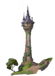 Rapunzel Tower Drawing