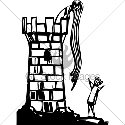 500x500 Rapunzel's Tower Gl Stock Images