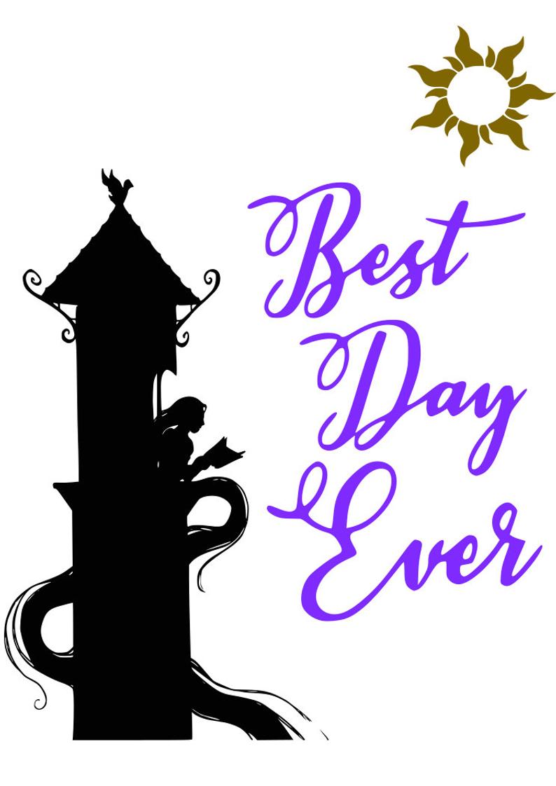 794x1122 Disney Best Day Ever Tangled Rapunzel Tower Sun Love Etsy