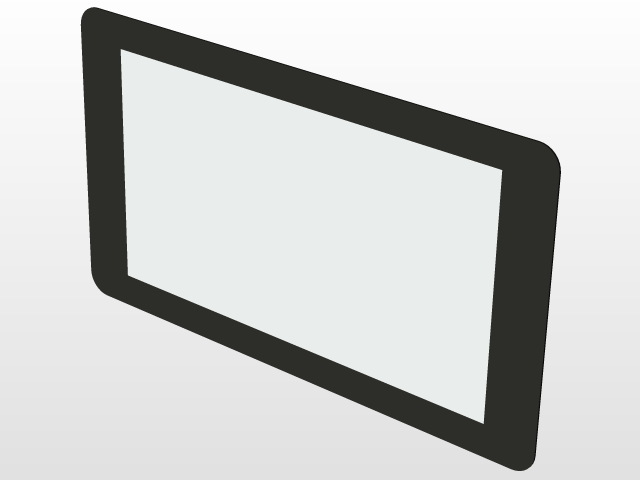640x480 pi foundation touchscreen display cad model library grabcad