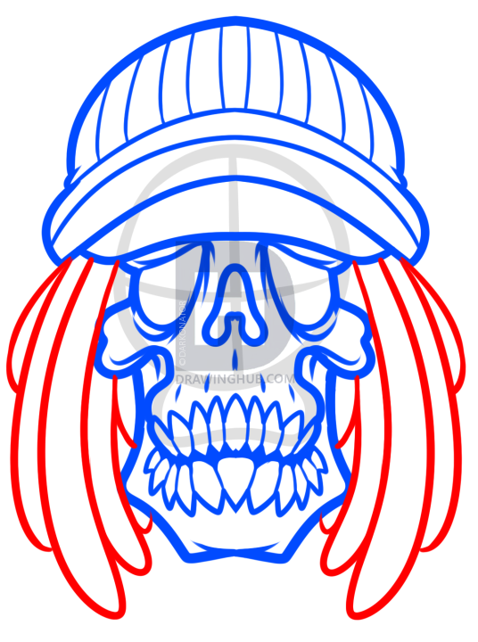 536x720 How To Draw Rasta Art, Step