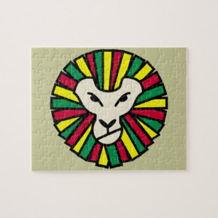 307x307 Rasta Lion Jigsaw Puzzles Zazzle