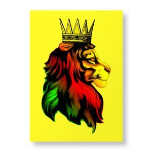 300x300 reggae music rasta lion poster print