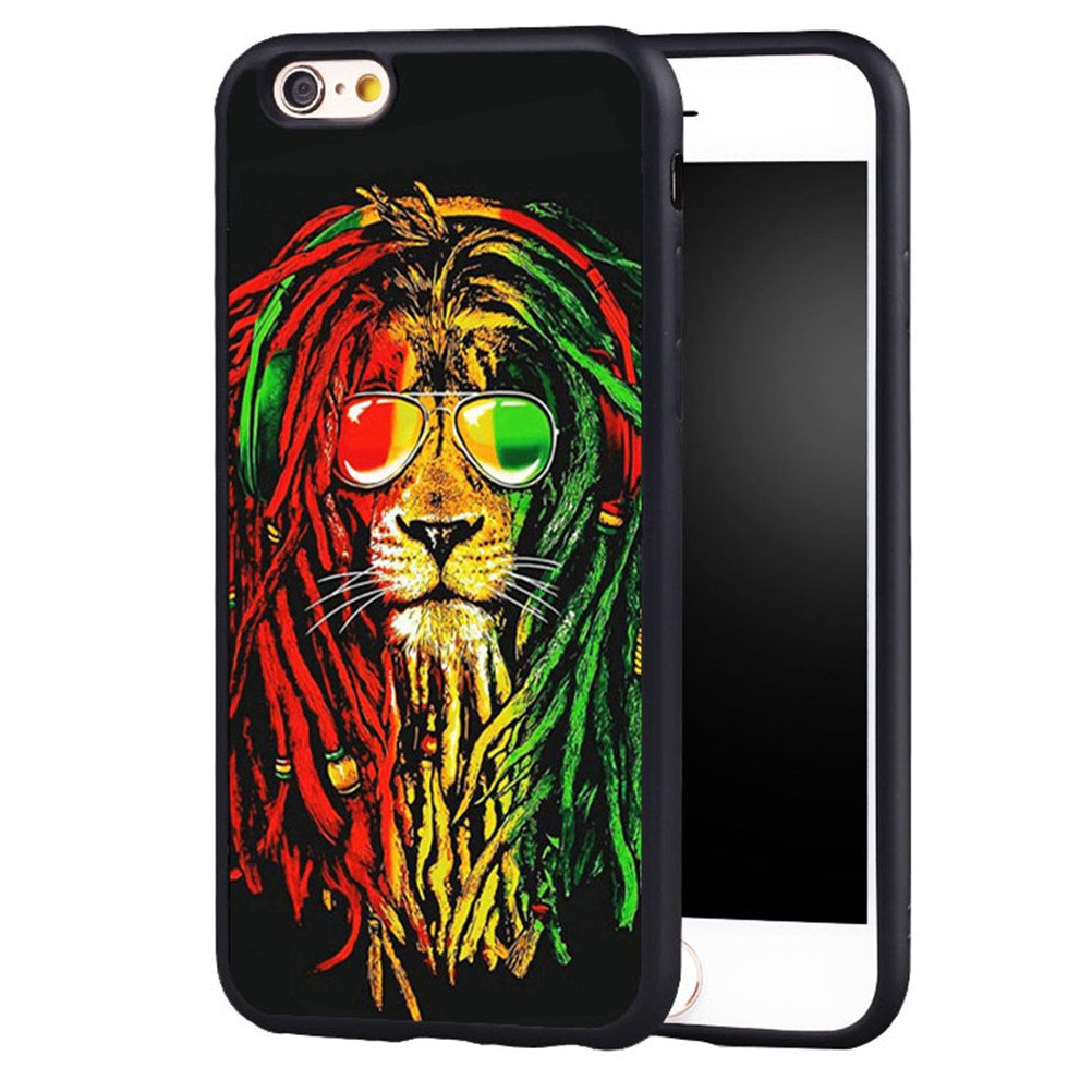1002x1002 iphone iphone case rasta lion drawing reggae soft