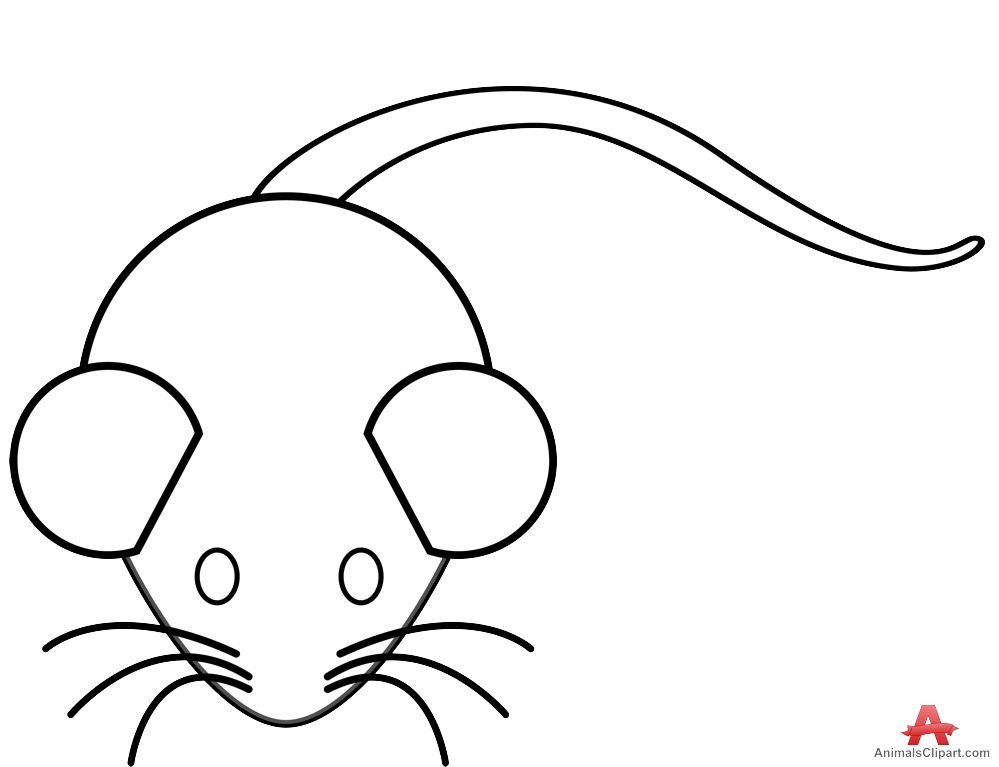 Rat Outline Drawing