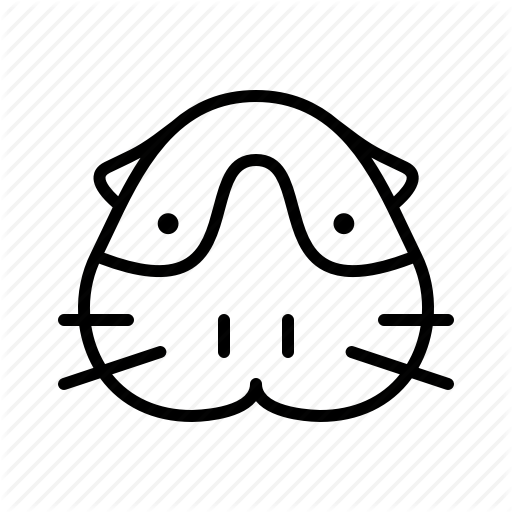 512x512 Animal, Face, Guinea Pig, Hamster, Pet, Rat, Zoo Icon