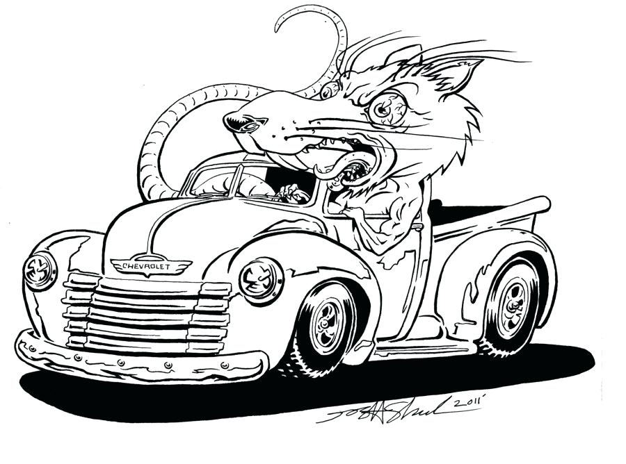900x668 rat fink coloring pages hot rod coloring pages draw a car