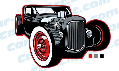 500x300 Rat Rod Clipart