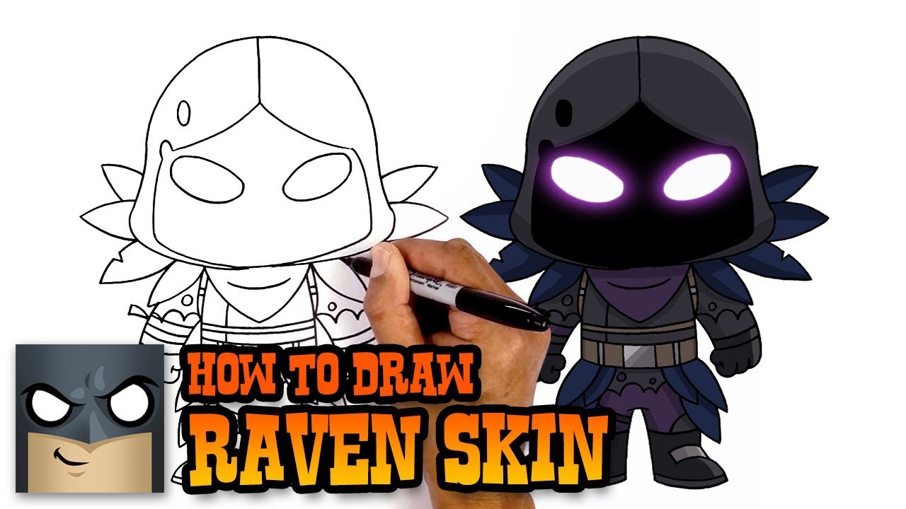 1280x720 How To Draw Fortnite Raven