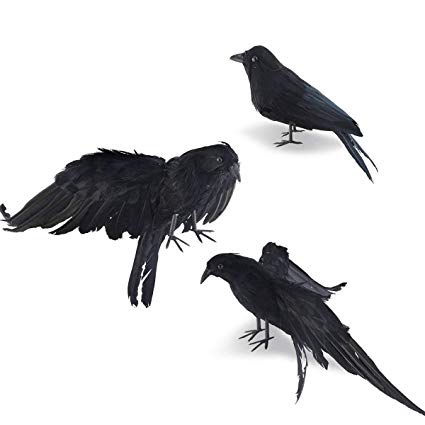 425x425 Takefuns Halloween Realistic Handmade Crow Prop Pack